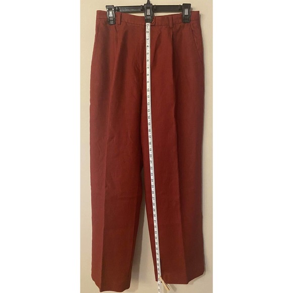 Madison Studio Pants - Women’s Madison Studio Red Linen Dress Pants Trousers Size 10